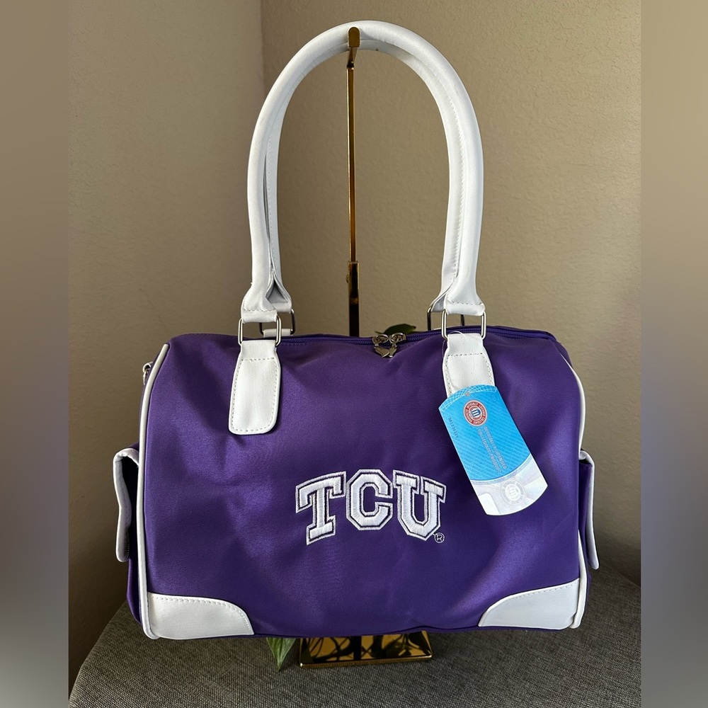 Large TCU Satchel Handbag